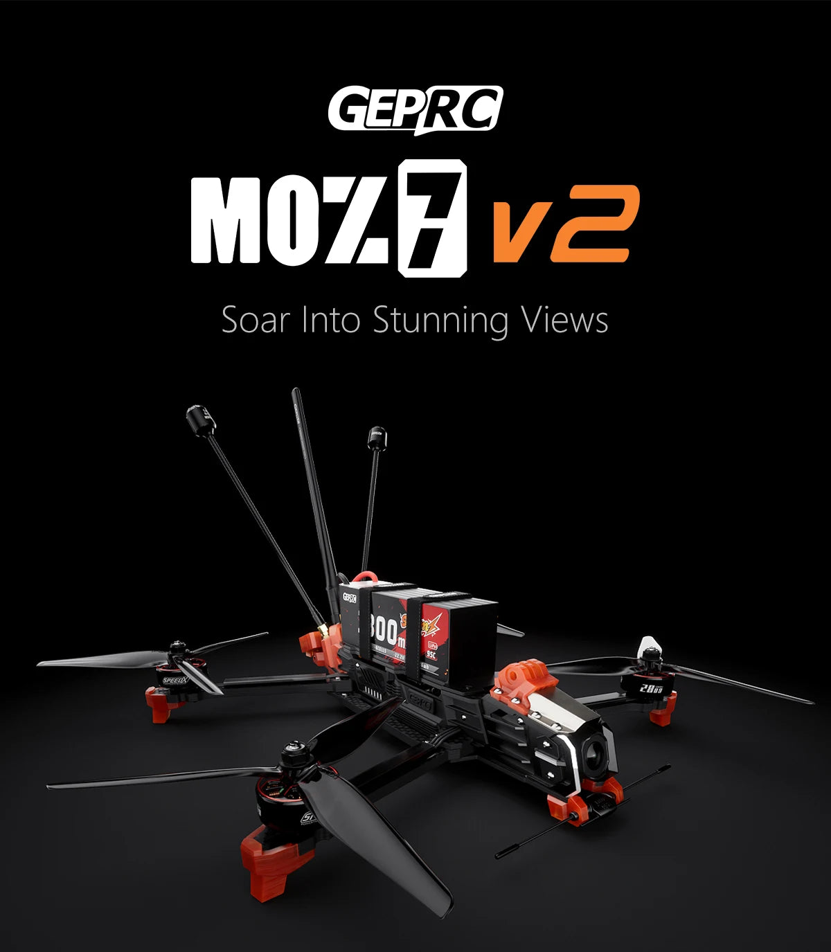 GEPRC MOZ7 V2 7-Inch Long Range FPV Drone - Reliable GPS Cinematic Kit Tidesmit
