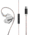 Tidesmit Wired Bass Gaming Earbuds with Mic | Type C & 3.5mm Options Type C Silver Tidesmit