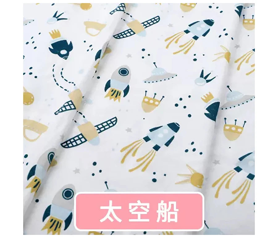 Baby Fabric Knit Jersey Print Fabric Sewing Material for Children's Garment 50*185cm Brocade Fabric Organic Fabric  Knitted
