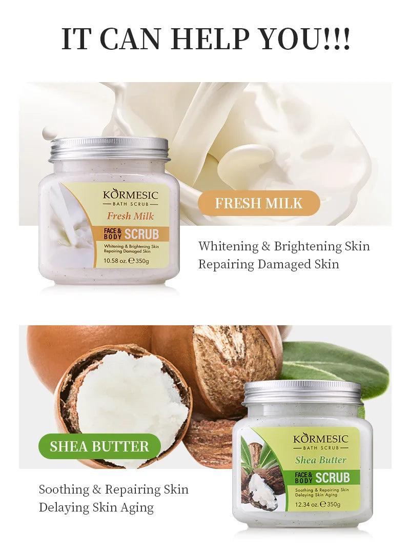 Body Scrub Exfoliating Cream | Natural Deep Cleansing Treatment Scrubs Treatments Tidesmit