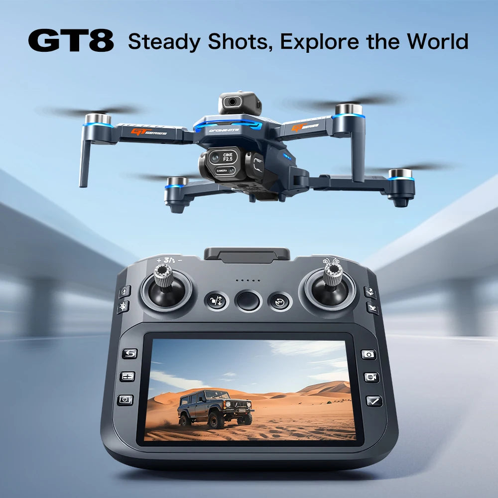 8K HD Camera Drone with GPS and Obstacle Avoidance - Foldable Quadcopter Tidesmit