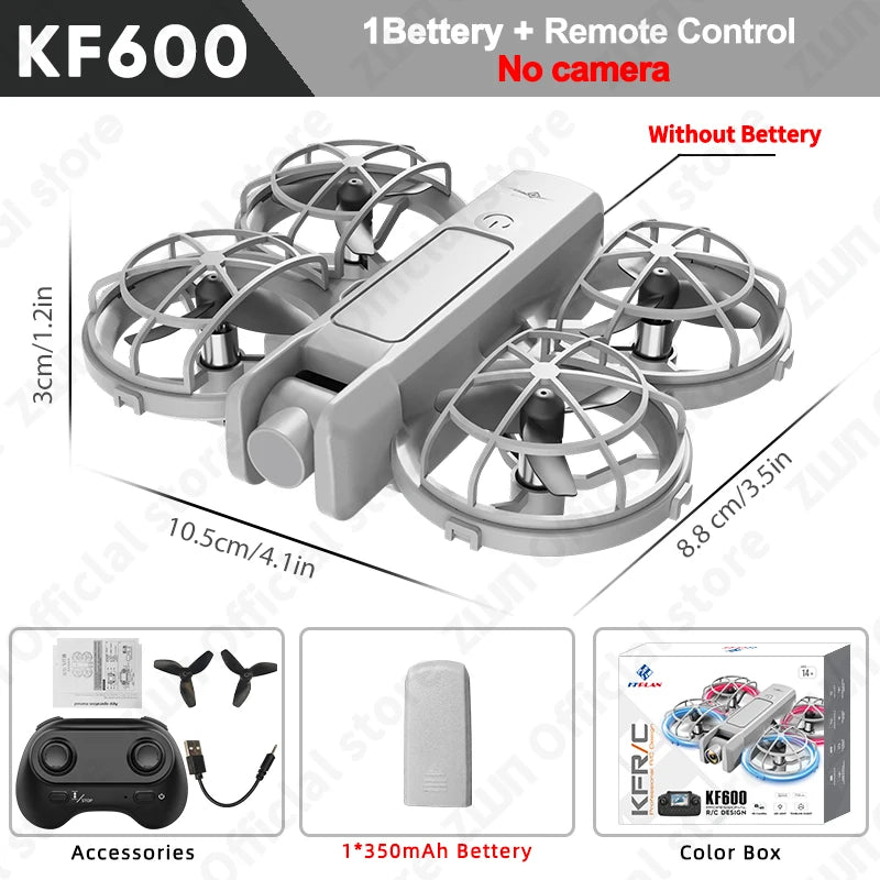 Mini Camera Drone - Optical Flow Control & Foldable Design NO Camera Ordinary Tidesmit