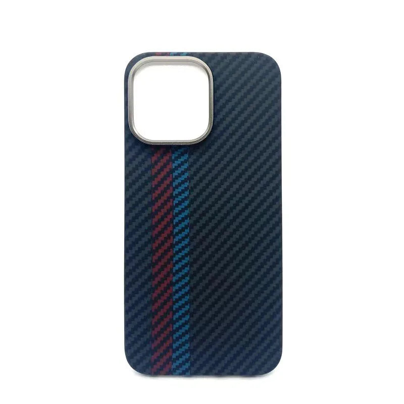 Aramid Fiber iPhone 15 Pro Case - Slim Military-Grade Shock-Absorbing Cover Tidesmit