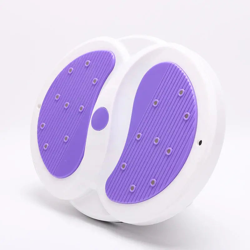 Waist Twisting Disc with Resistance Bands - Silent Home Fitness Trainer Body Shaping Massage Equipment Purple B China