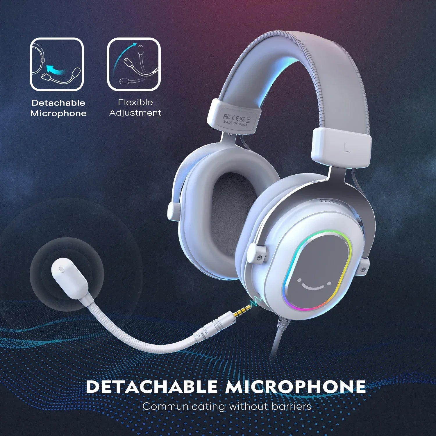7.1 Surround Sound RGB Gaming Headset with Microphone - Tidesmit Tidesmit
