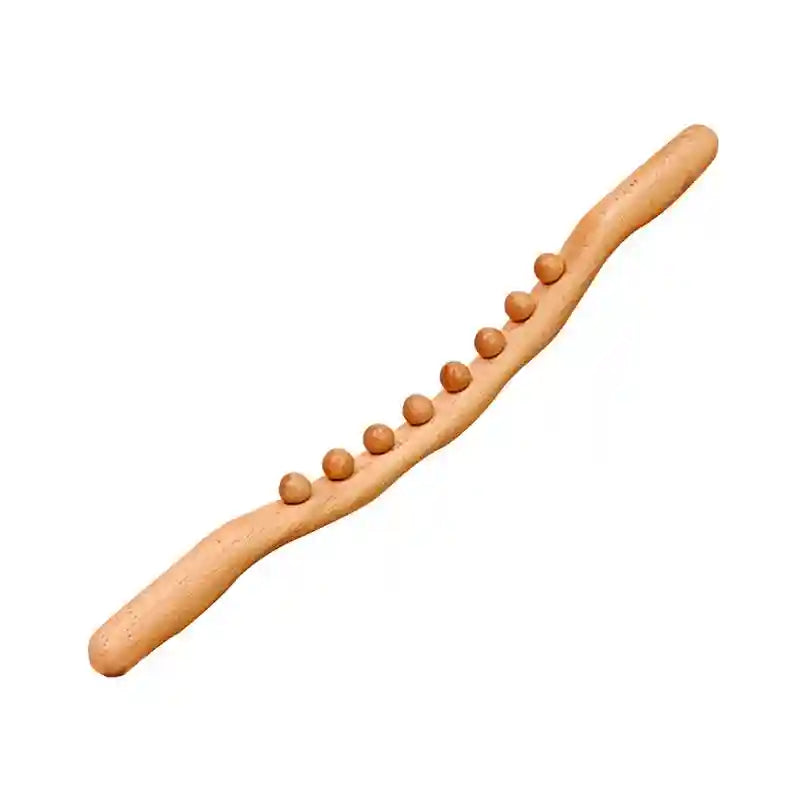 Wooden Gua Sha Massage Roller - Beech Wood Back Muscle Relief Tool Massage Roller Tidesmit