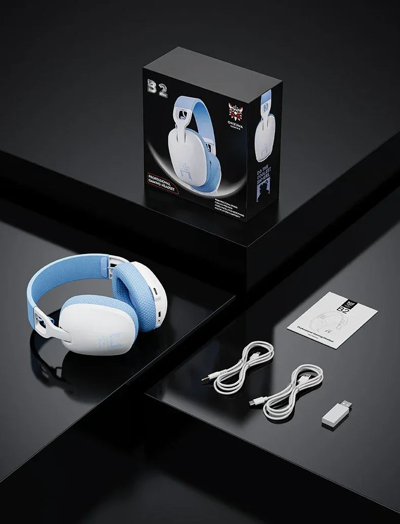 Tidesmit 2.4GHz Wireless Gaming Headset for PC PS5 with Boom Mic Tidesmit