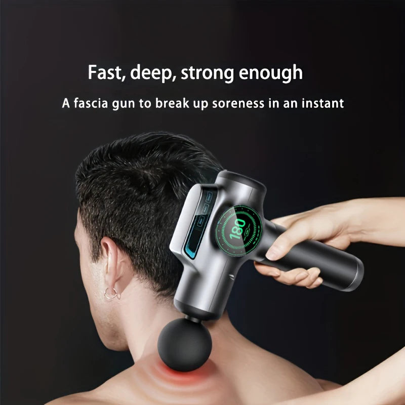Deep Tissue Percussive Therapy Massage Gun - Gray Tidesmit Fascia Gun Tidesmit