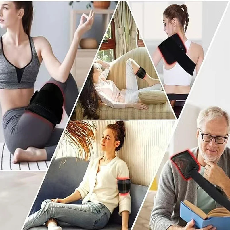 Red Light Therapy Belt for Back and Waist Portable Infrared Therapy Pad Featuring 660nm and 850nm Wavelength LED Lights
