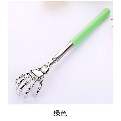 Telescopic Back Scratcher Stainless Steel Retractable Massager Back Massage Instrument A-Green Tidesmit
