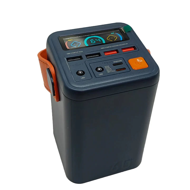 60000mAh Fast Charging Power Bank | High Capacity Travel Battery Pack Tidesmit