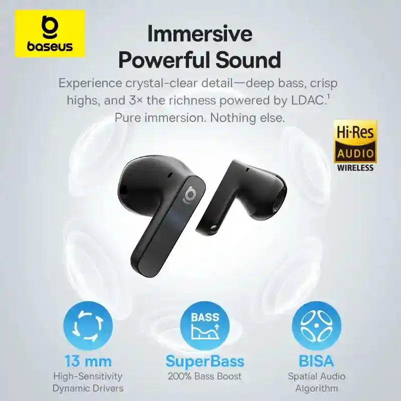 Wireless Earbuds with Active Noise Cancellation & Hi-Res Audio - Tidesmit Tidesmit