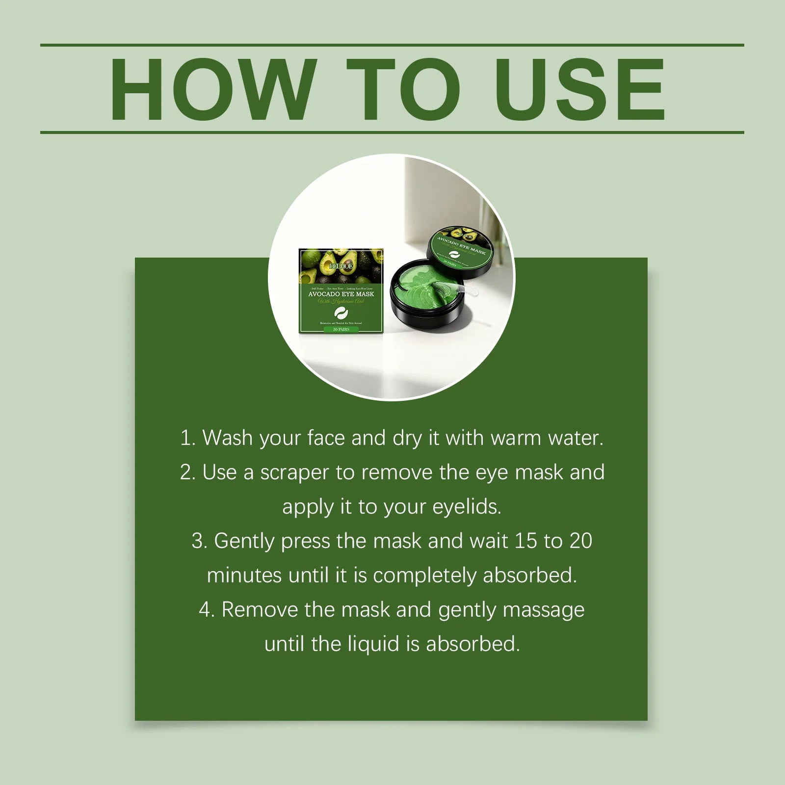 Hyaluronic Acid Eye Mask Anti Dark Circles Remove Eye Bags Improves Dullness Moisturizing Hydrating Eye Patches