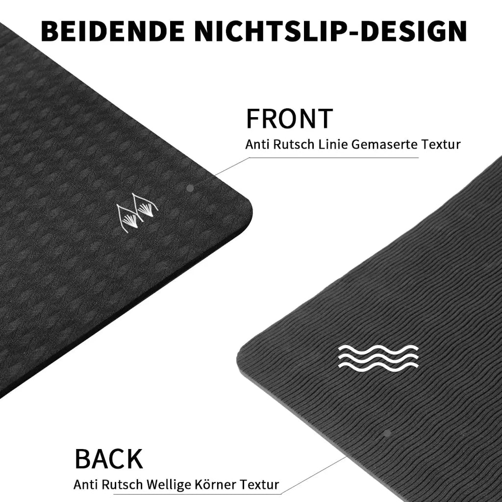 Good Nite Foldable Yoga Mat - TPE Non-Slip 183x61cm for Gym, Pilates & Travel, 0.6cm Thick