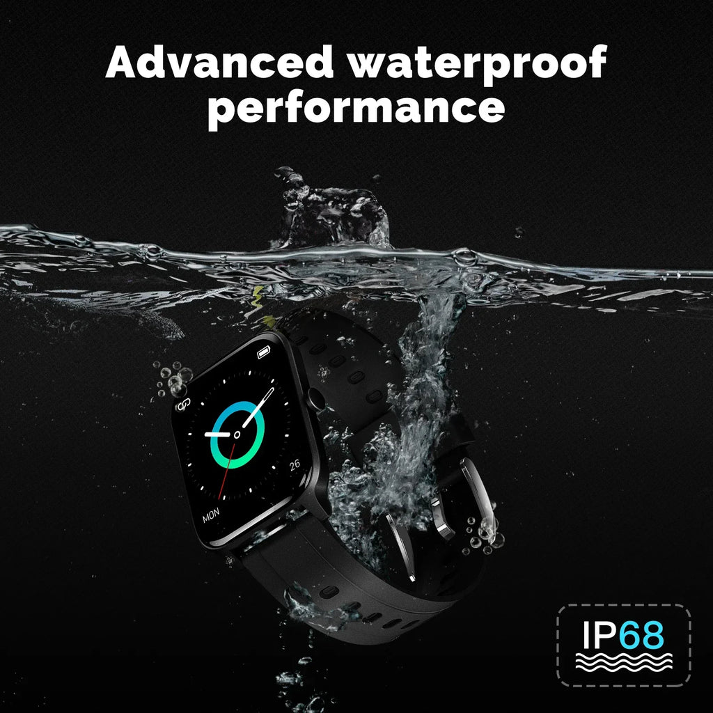 MOES Smart Watch Alexa Built-in Fitness Tracker Heart Rate and Two Dial Styles Blood Oxygen Monitor, IP68 Waterproof Touchscreen