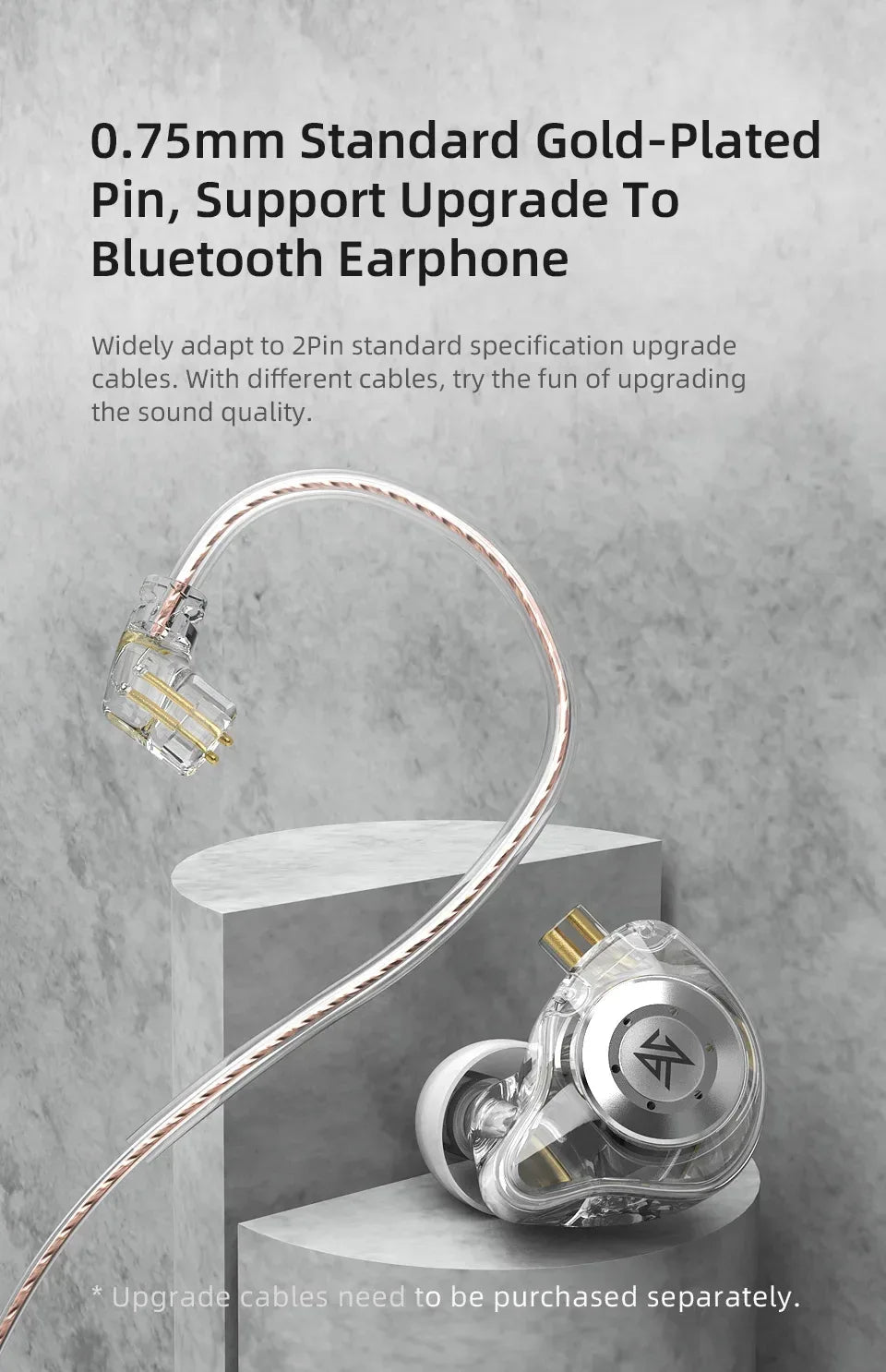 KZ EDX Pro HiFi Wired Earbuds | Tidesmit Audio | Dual Magnetic Driver Tidesmit
