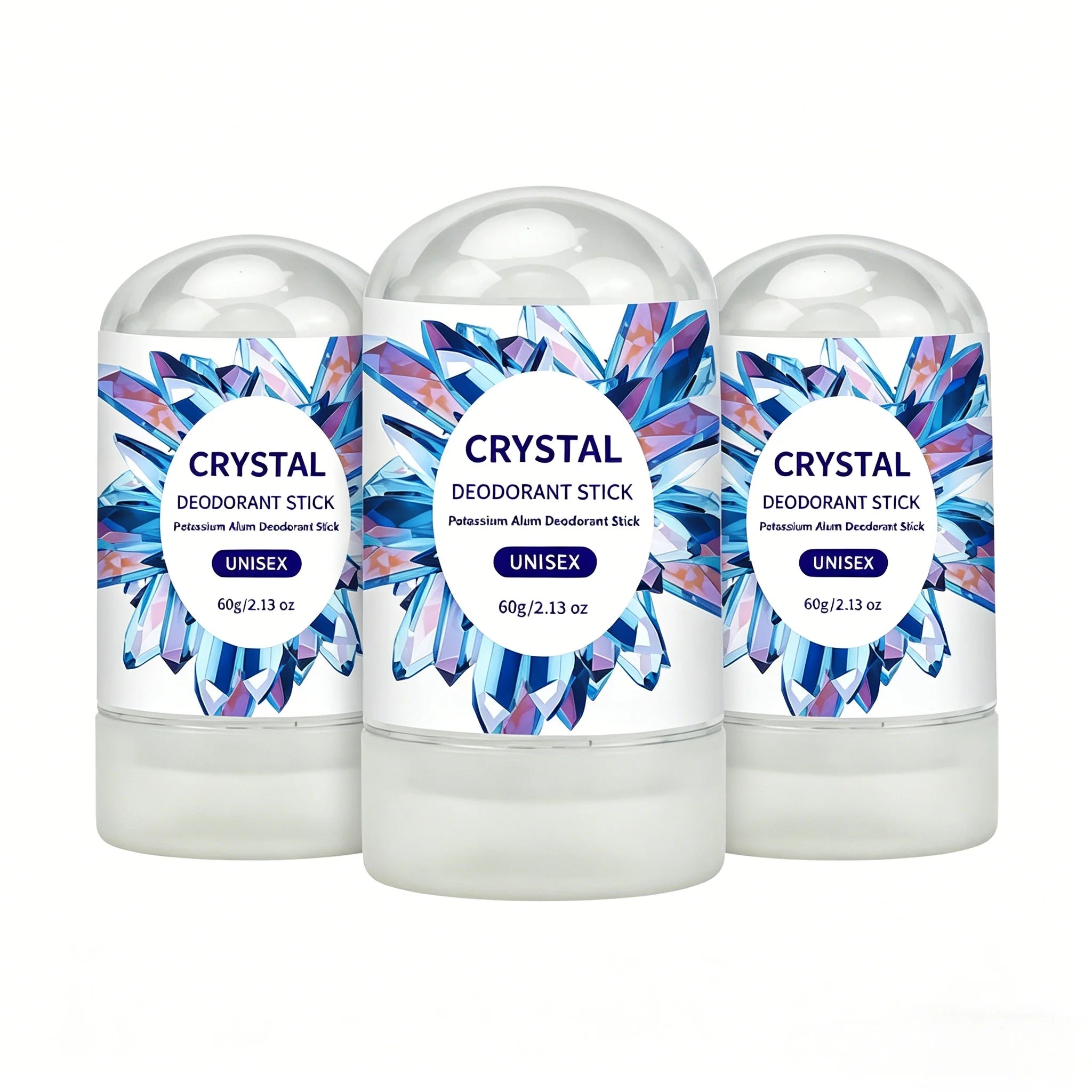 Tidesmit Crystal Alum Deodorant Stick 60g, unscented mineral salt natural antiperspirant for men and women