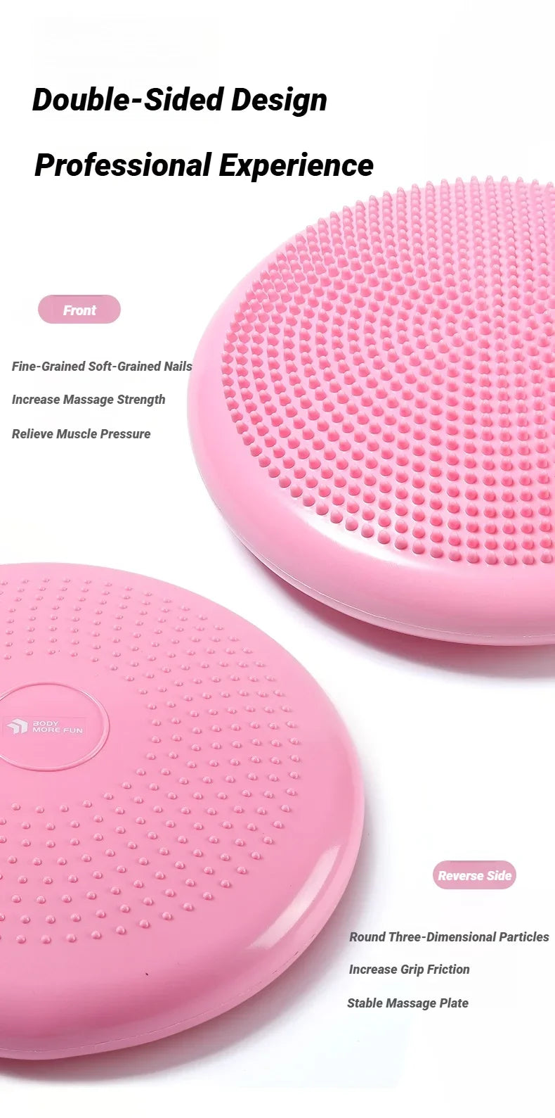 Inflatable Balance Cushion Thickened Explosion-Proof Soft For Yoga Massage Workout Pad Seat Ball