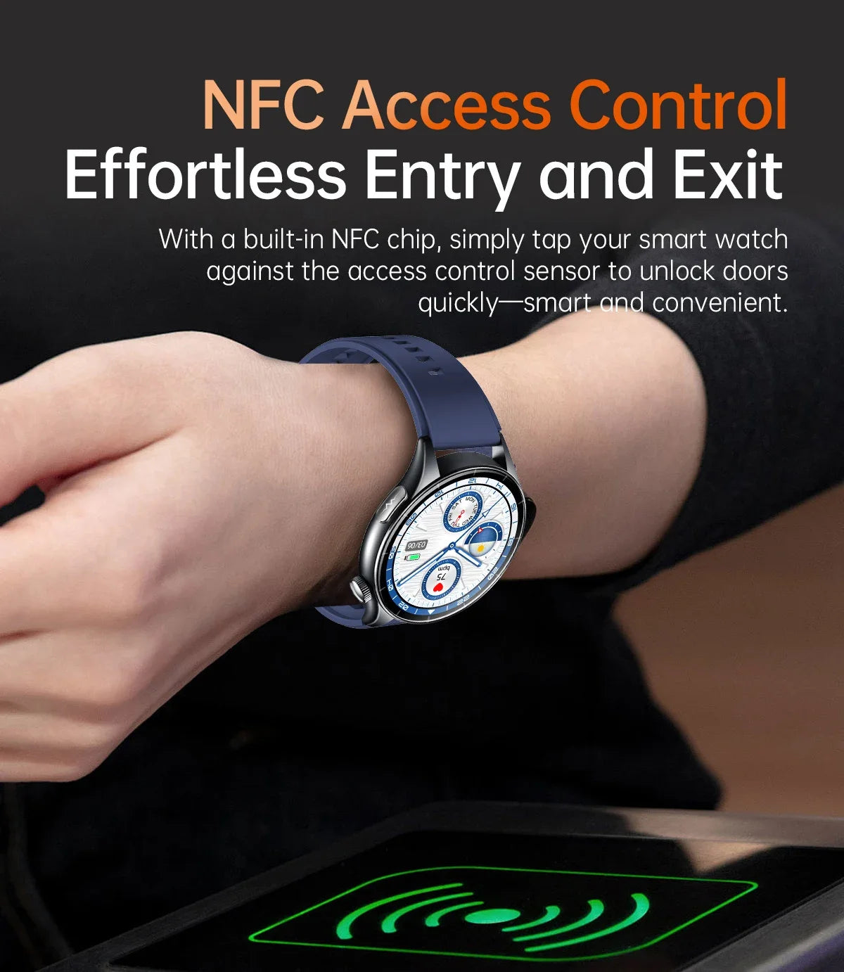2026 New Health Analysis ECG+PPG Smart Watch Body Fat Uric Acid Blood Pressure Heart Rate Tracker NFC Smartwatch For Android IOS