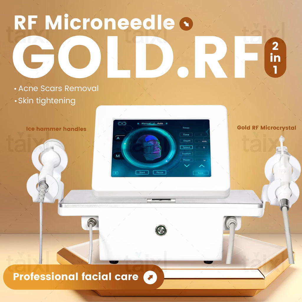 RF Microneedling Machine | Fractional Micro Needle Skin Treatment Device Scrubs Treatments Tidesmit