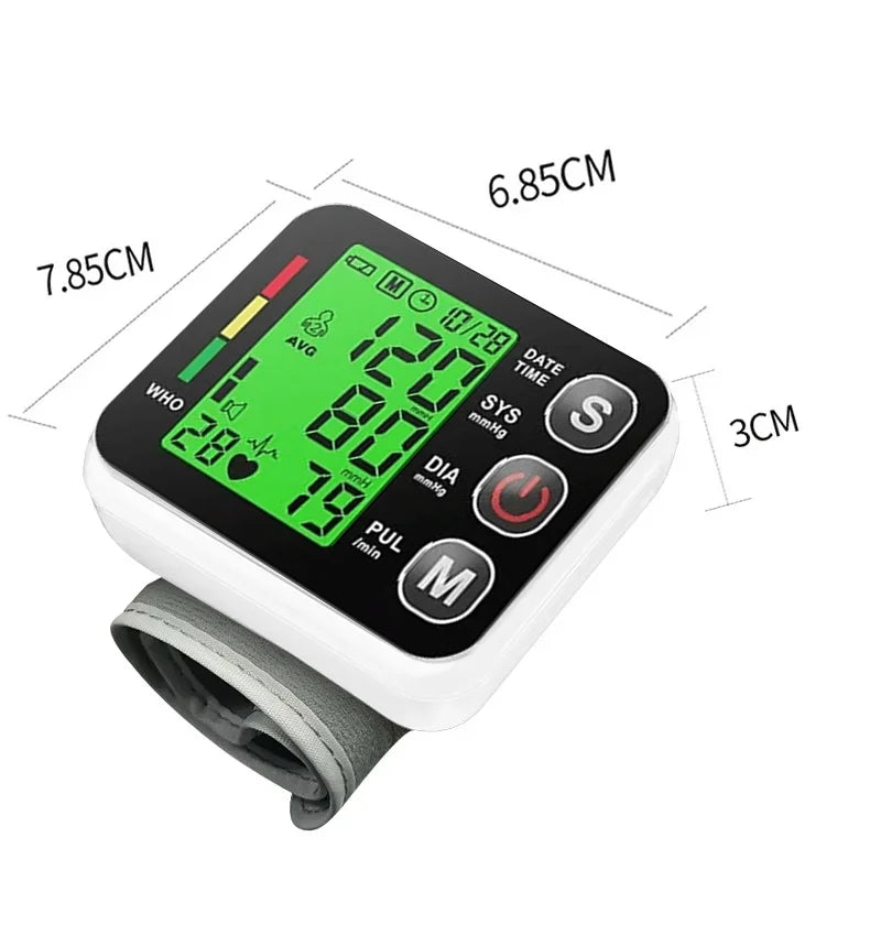 blood pressure meter tensiometer digital blood pressure monitors medical sphygmomanometer heart rate pulsometer pressure device