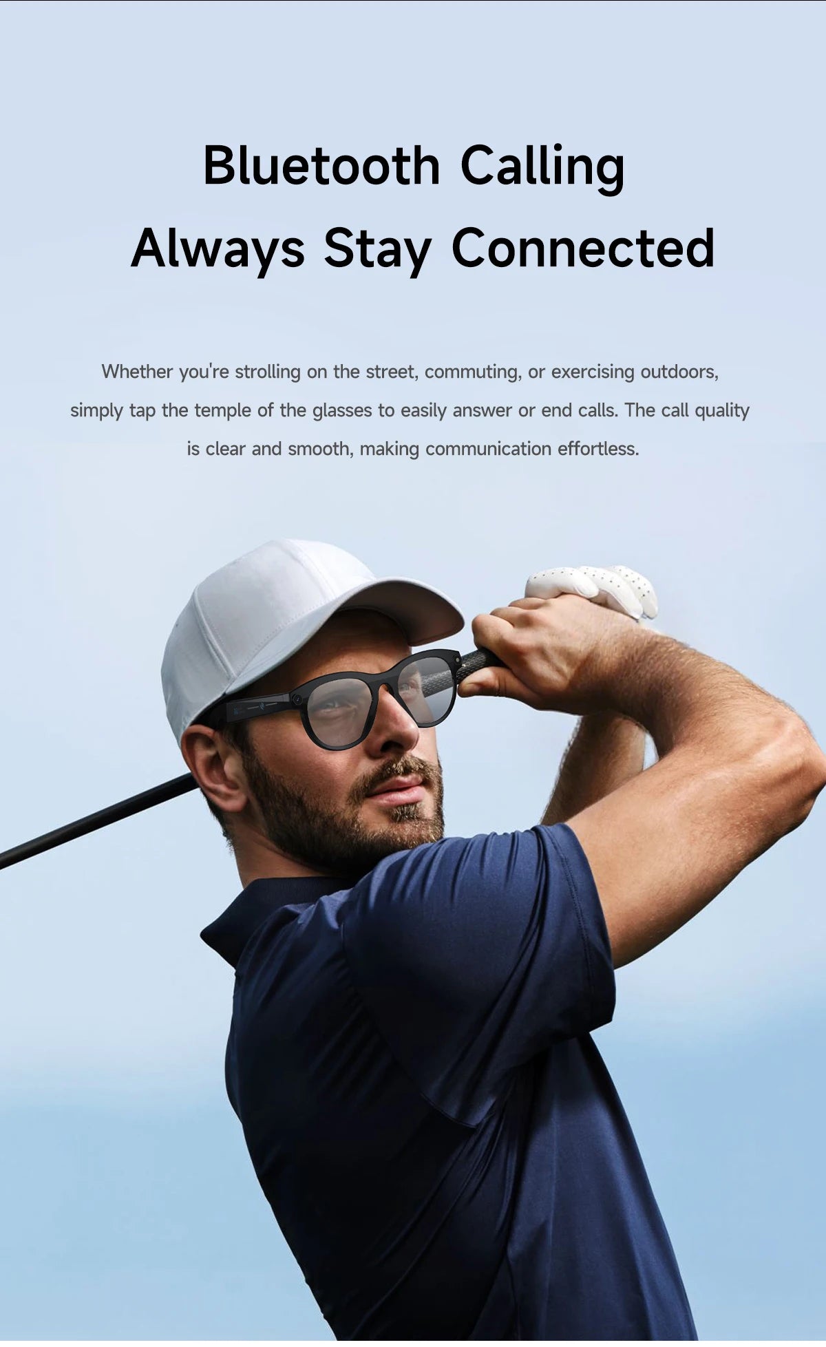 AI Smart Glasses with Camera & Bluetooth Audio | Tidesmit Tech Tidesmit