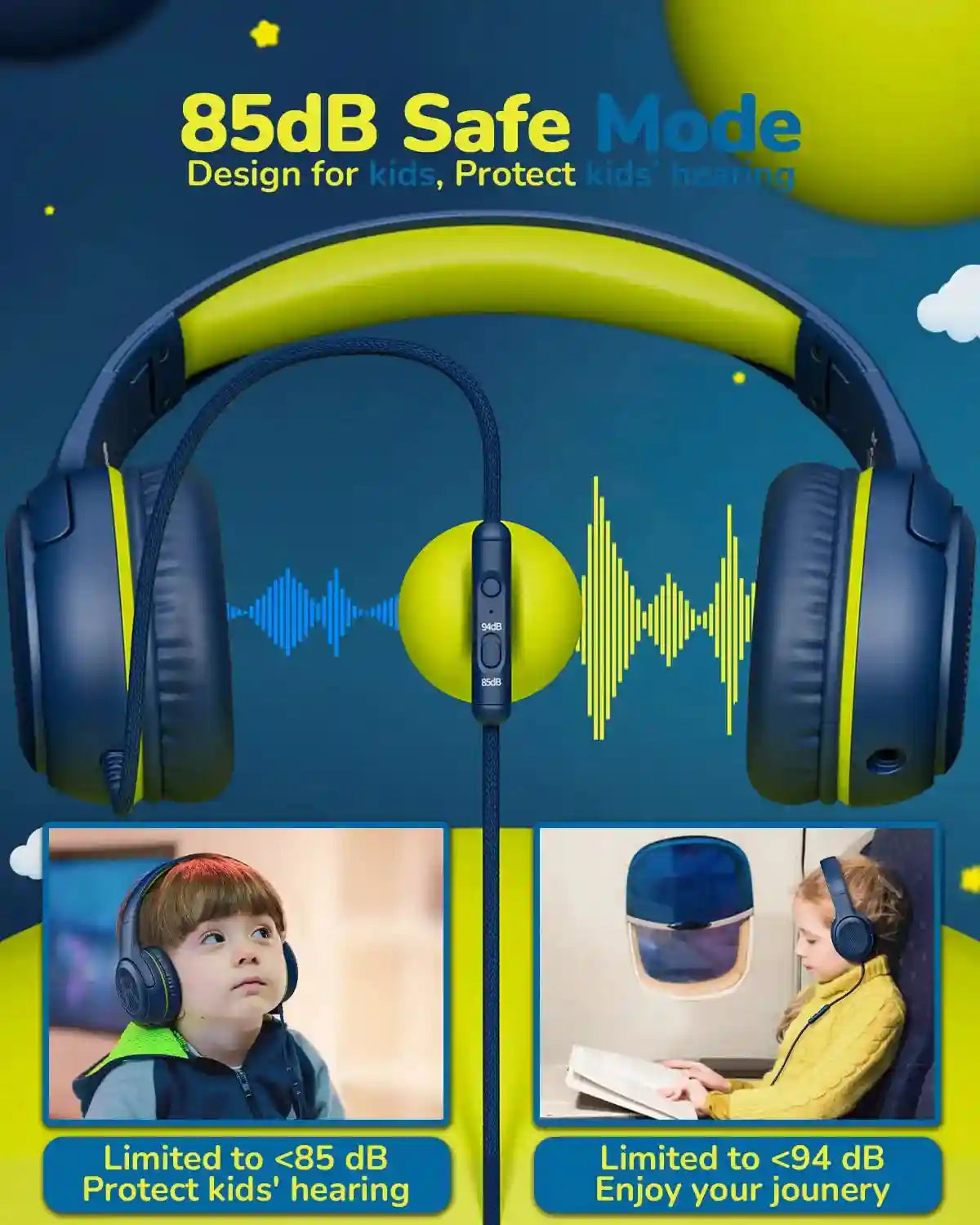 Gaming Headset with Microphone: Stereo Over-Ear Audio for Pro Gamers Tidesmit