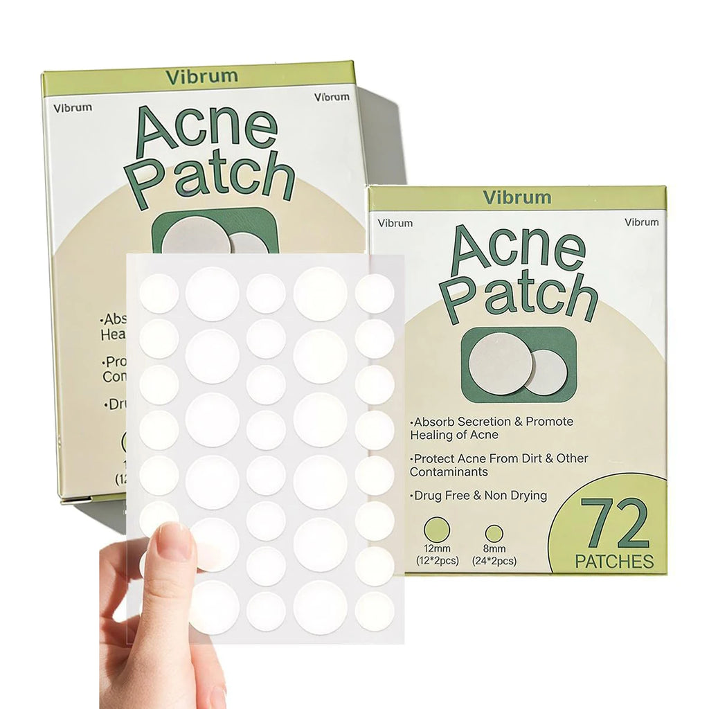 Invisible Pimple Patches for Face with Tea Tree Oil, 72/288 Counts Hydrocolloid Acne Pimple Patches Blemish Dots Patch Stickers