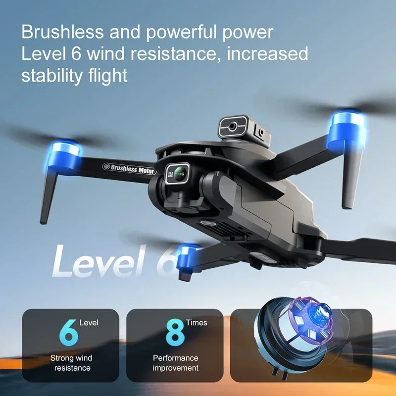 8K GPS Camera Drone with Obstacle Avoidance - Foldable Pro Model Tidesmit