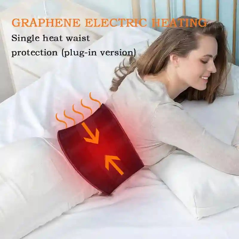 Heated Back Support Belt: Adjustable Lumbar Brace for Stress Relief Relaxation Treatment Tidesmit