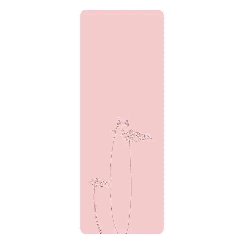 Natural Rubber PU Non-Slip Sweat-Absorbing Yoga Mat, Simple, Sports, Fitness, Shop, Home