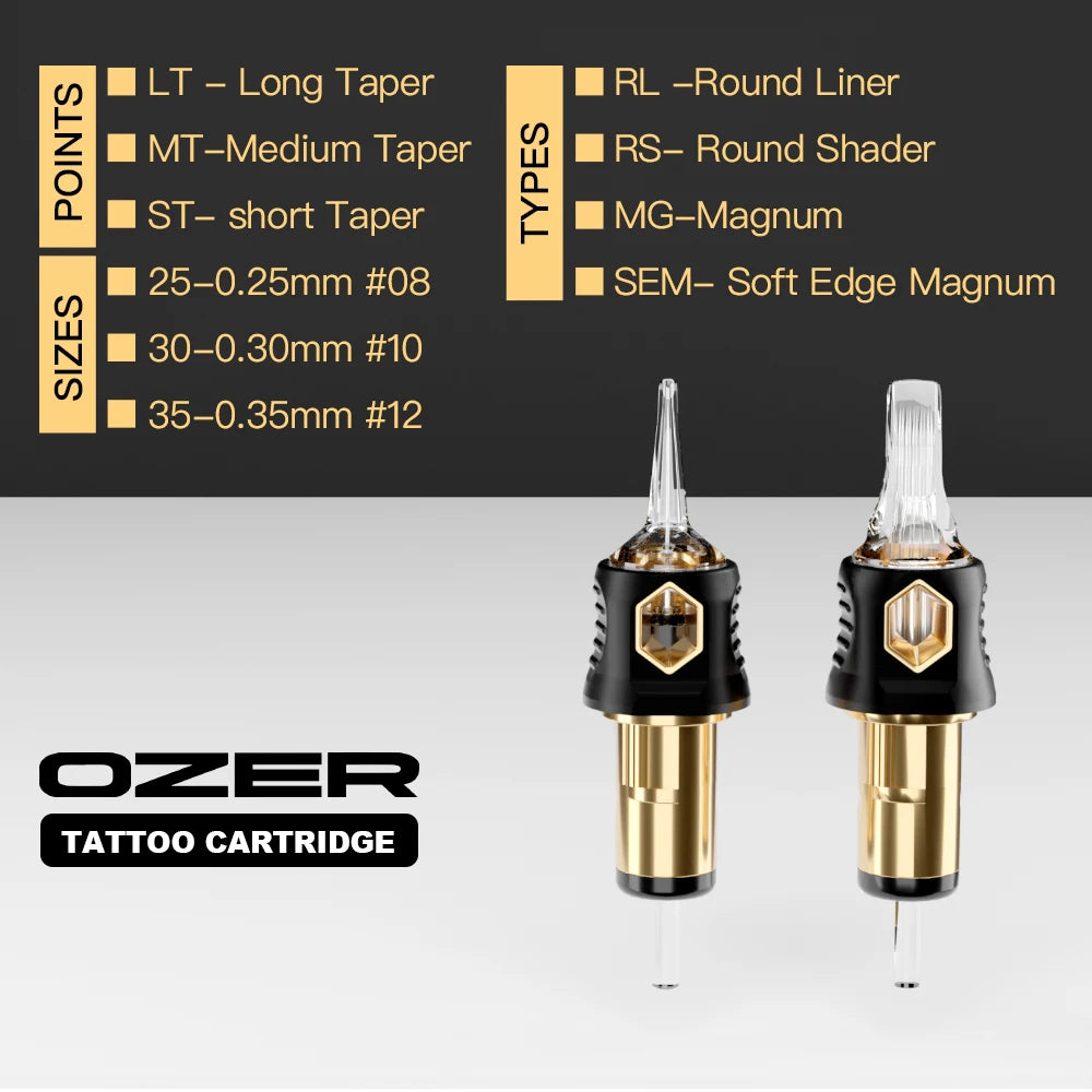 Tattoo Cartridge Needles - Sterilized Precision for PMU Machines Permanent Makeup Machines Tidesmit