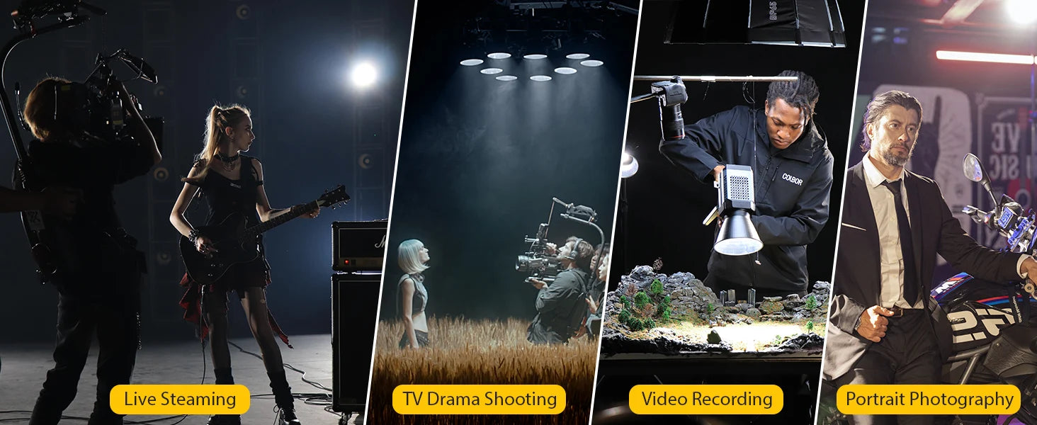 LED Video Light 220W Bicolor COB Studio Lamp with Bowens Mount Tidesmit