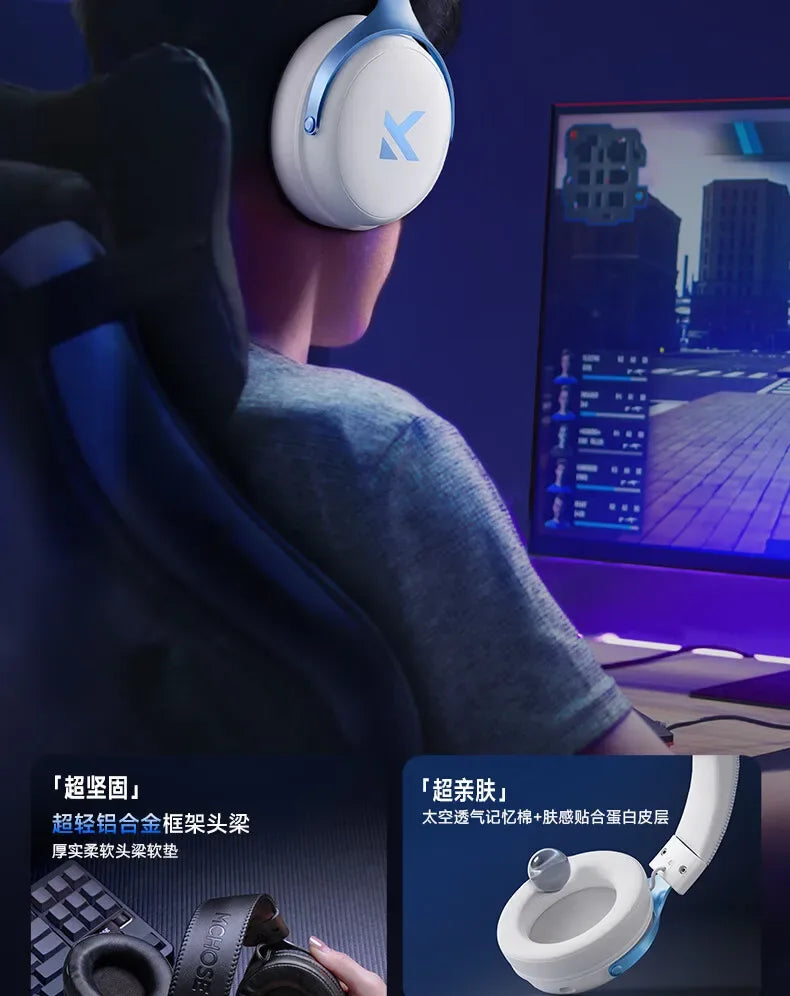 MCHOSE V9 Pro Wireless Gaming Headset: Four-Mode Connectivity Tidesmit Tidesmit