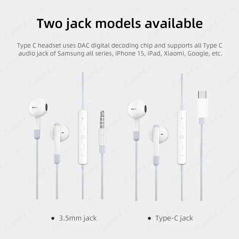 Tidesmit Wired USB-C Earbuds with In-Ear Noise Isolation - 1 Pair Tidesmit
