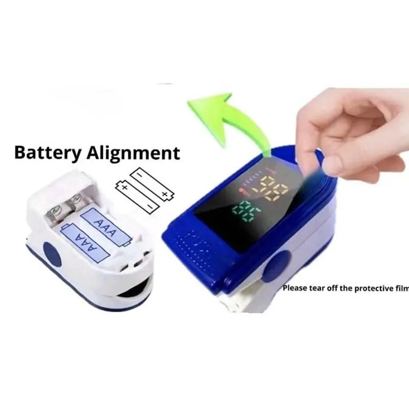 Portable Fingertip Oximeter Heart Rate Meter Pulse Blood Oxygen Saturation OLED Screen Digital Tube Practical Monitor