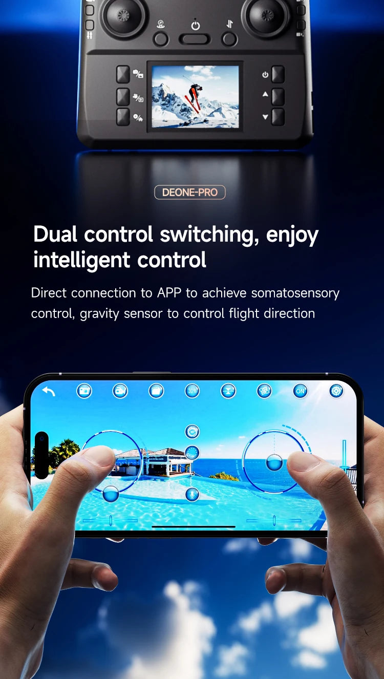 4K Camera Drone - M2 Foldable Quadcopter with Optical Flow Tidesmit