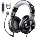 Wired Gaming Headset - Over-Ear with Detachable Mic, Black-Gray Black-Gray Tidesmit