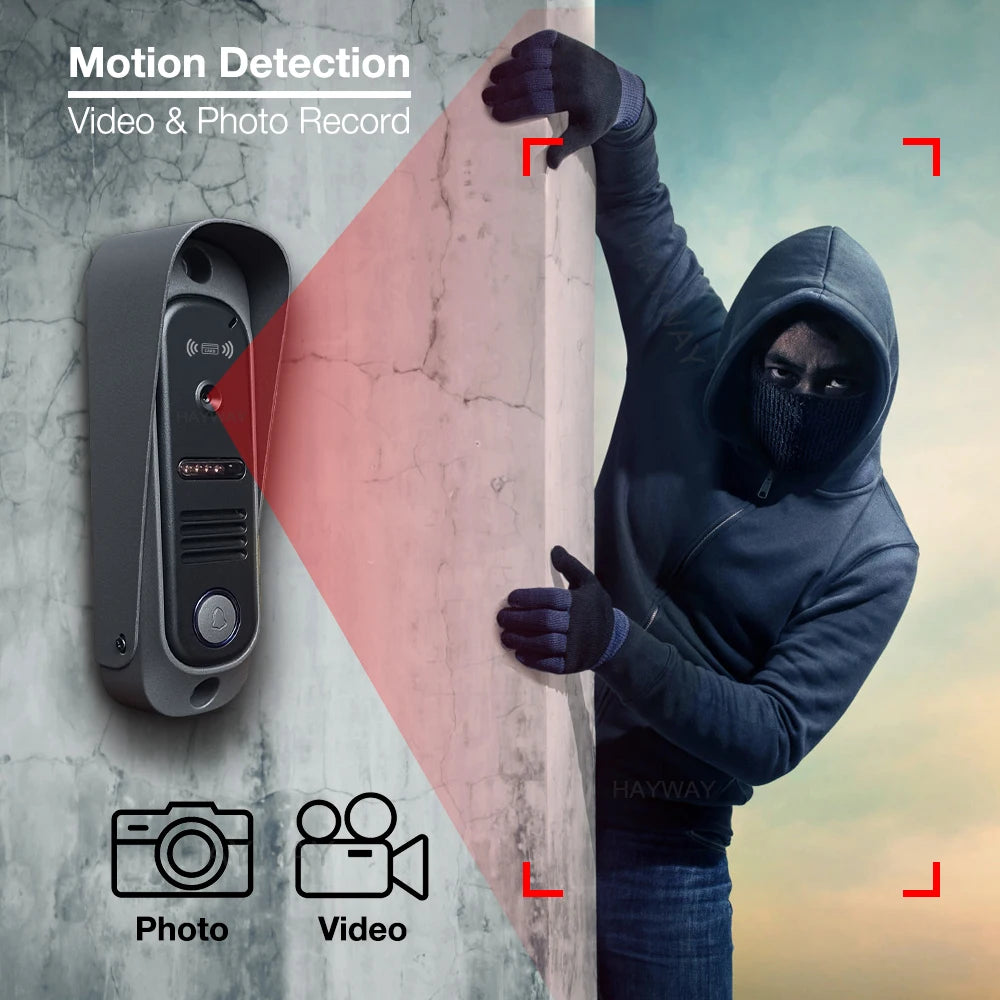 1080P Video intercom  System DoorPhone for Home  TUYA Wireless WiFi Smart with  Infrared night vision doorbell Motion detection