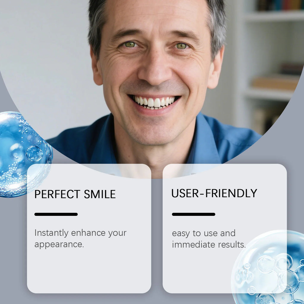Denture Decoration Set - Daily Decoration for Oral Cavity & Teeth, Comfortable Fit for Dentures, Reveals Natural Smile