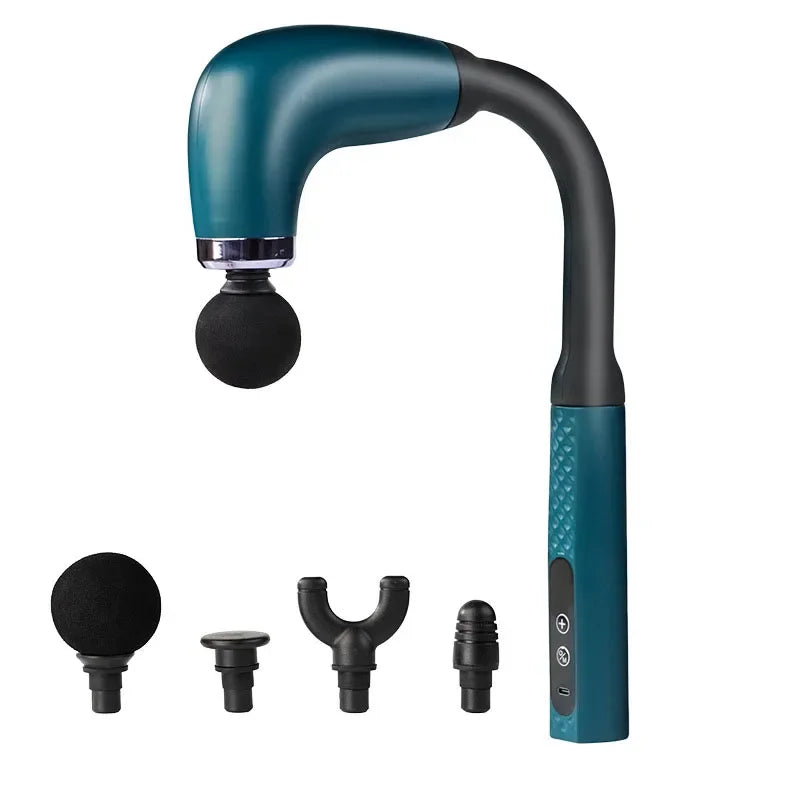 Back Massage Gun with Extended Handle for Targeted Deep Tissue Relief Back Massage Instrument Green Tidesmit