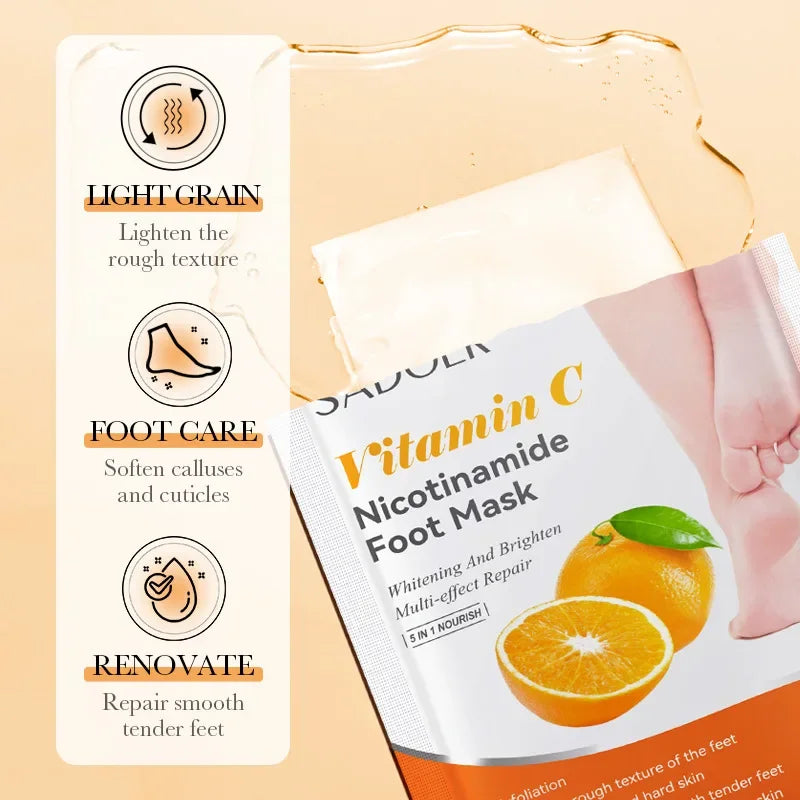 Fruit Foot Peel Mask 6 Pack - Spa-Quality Exfoliating Treatment Scrubs Treatments Tidesmit