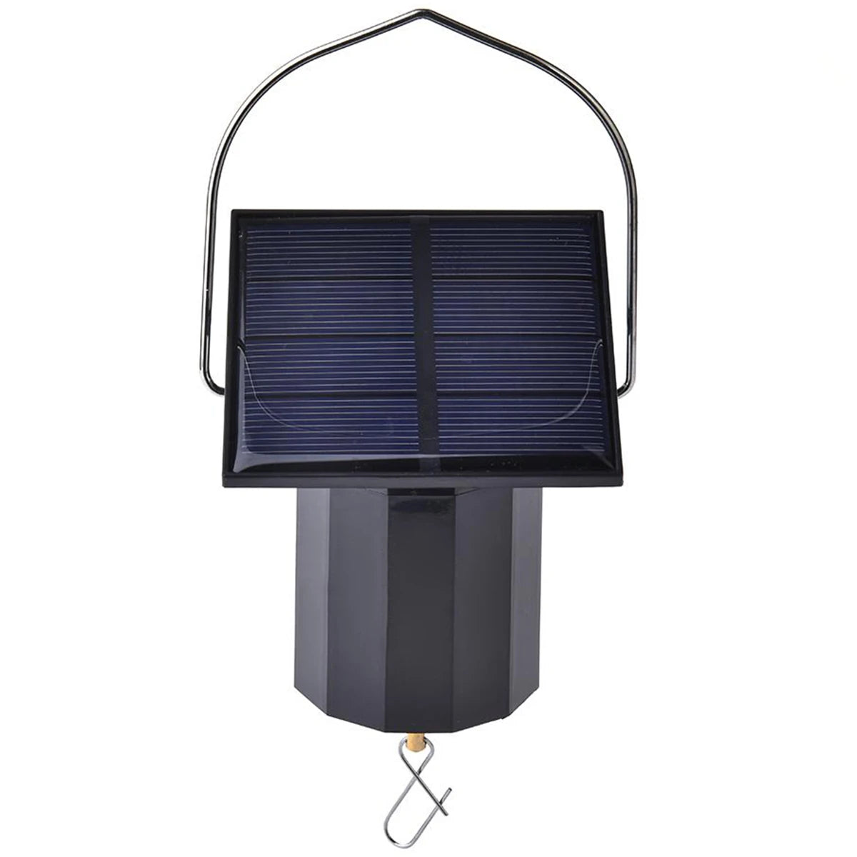 Solar Motor Wind Spinner - Black Rotating Hanging Ornament black Tidesmit