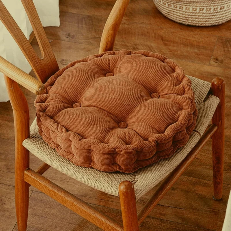 Four Seasons Soft Chair Seat Cushion Square Seat Pad Tatami Meditation Floor Pillow Cushion for Home Office Patio Dining Chairs