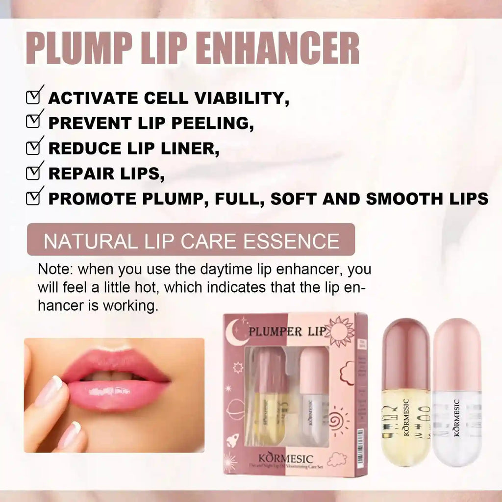 Lip Plumper Serum Instant Volume Hydrating Gloss - 8ml Cruelty-Free Lip Care Tidesmit