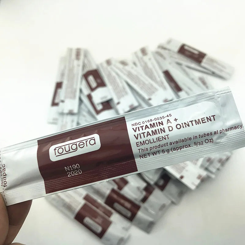 Fougera Vitamin A&D ointment for tattoo aftercare and PMU healing, nourishing anti-scar skin repair gel by Tidesmit.