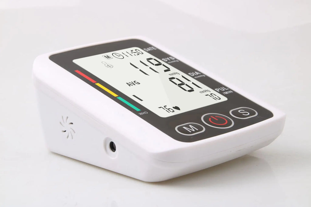 Automatic Digital Arm Blood Pressure Monitor Tonometer Meter Sphygmomanometer LCD Portable Health Care Pulse Meter BP Monitor