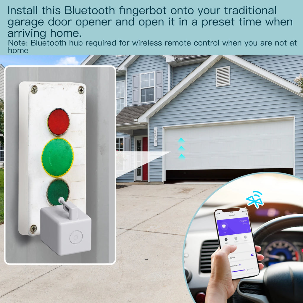 MOES Tuya Fingerbot Button Pusher New Bluetooth finger robot Smart Life App automatic switch Voice Control Alexa Google Home