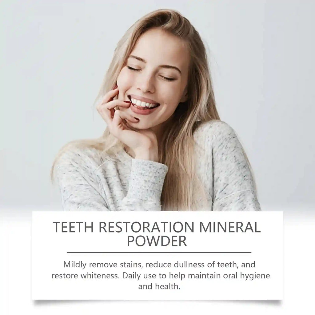 Tidesmit teeth restoration mineral powder for natural teeth whitening and enamel strengthening