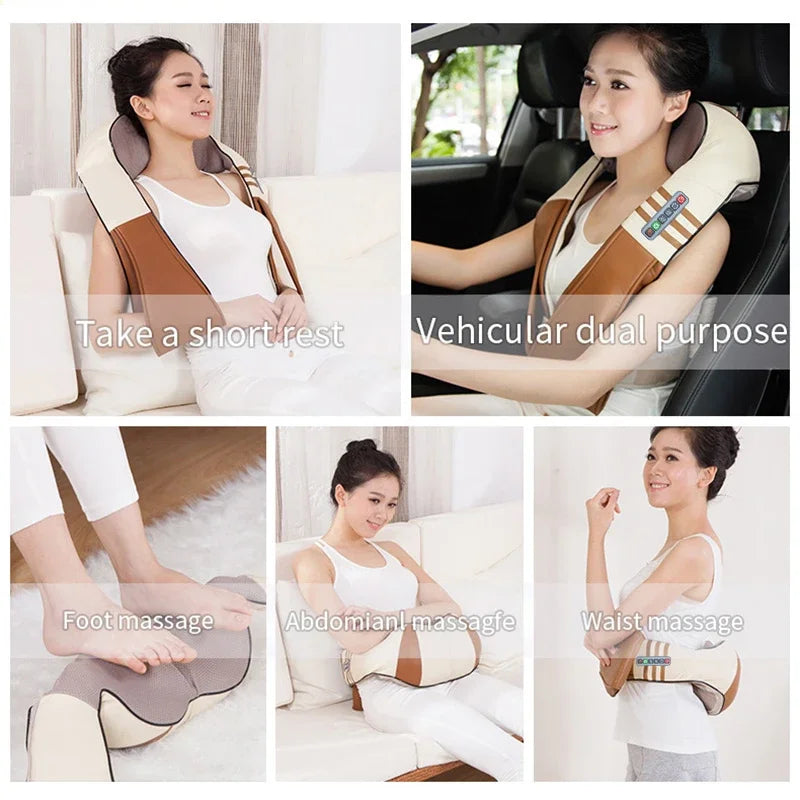 Electric Back Massager with Heat for Deep Tissue Muscle Relief Back Massage Instrument Tidesmit